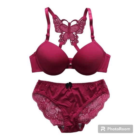 Other - 38C Push up front Closure lace stitching Bra and Panties